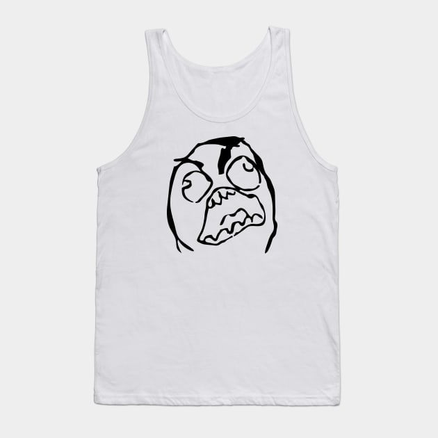 Rage Guy Meme Tank Top by Matt's Wild Designs